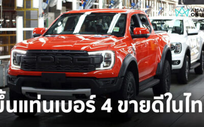 Ford ขึ้นรั้งที่ 4 เป็นครั้งแรก กวาดยอดขายรถรวมเฉียด 4 หมื่นคันในไทย